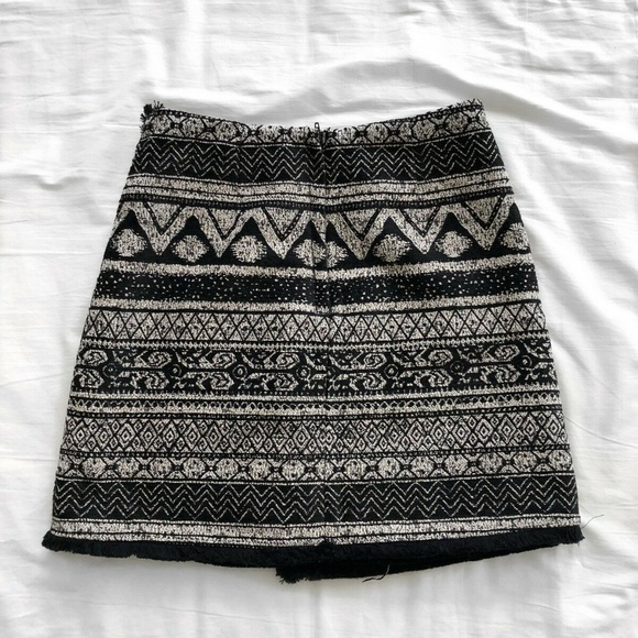 H&M Jacquard Weave Wrap Skirt NWT 2 - Picture 6 of 7